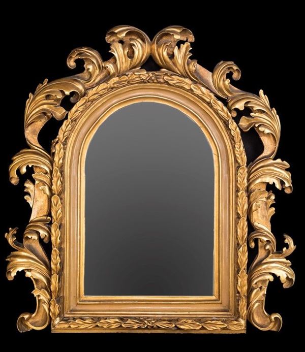 SPECCHIERA IN LEGNO DORATO