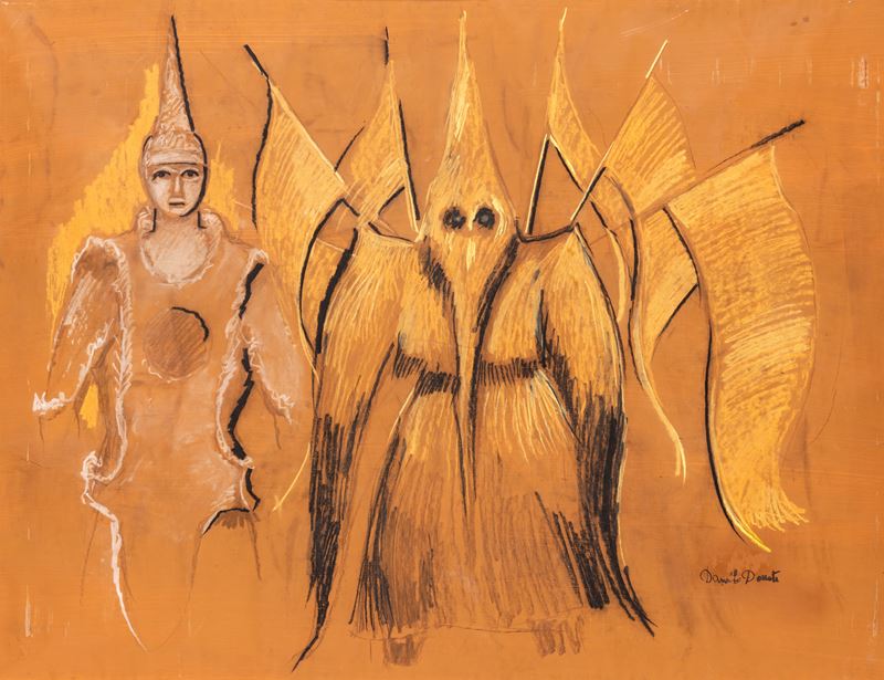Danilo Donati - Senza Titolo (disegno per Costumi di Scena)