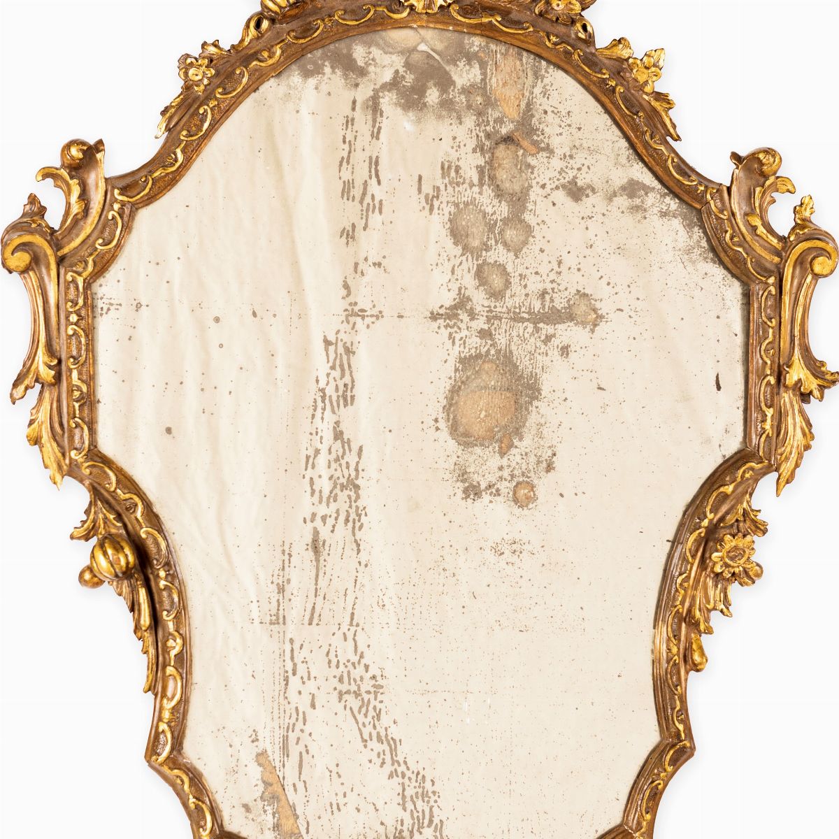 Coppia di Specchiere in Legno Dorato, XIX Secolo
