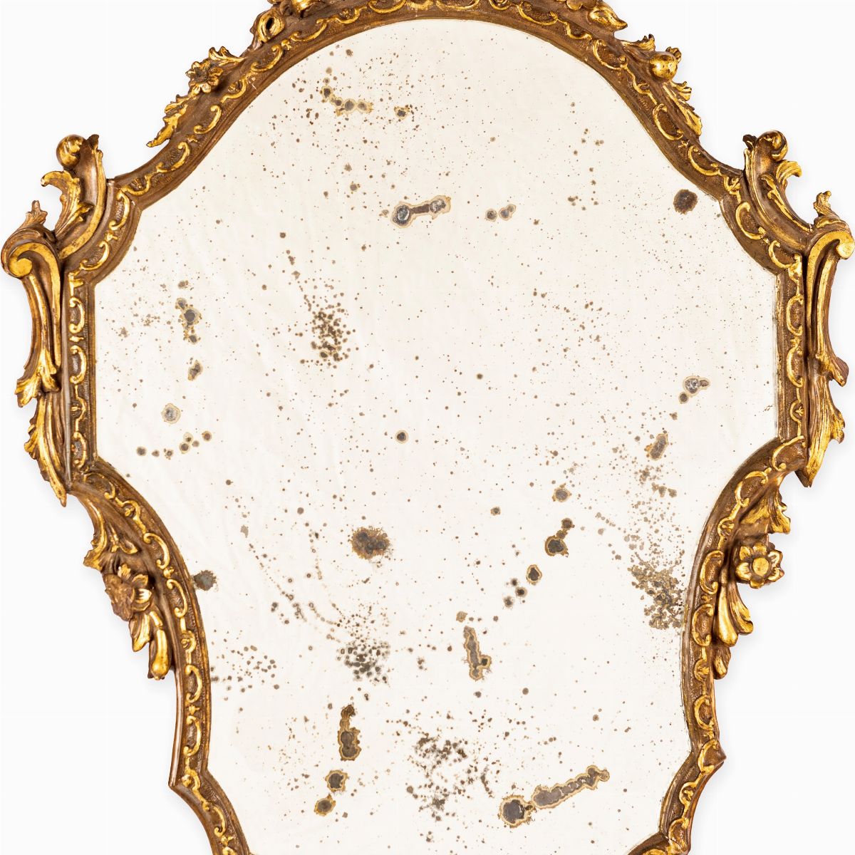 Coppia di Specchiere in Legno Dorato, XIX Secolo
