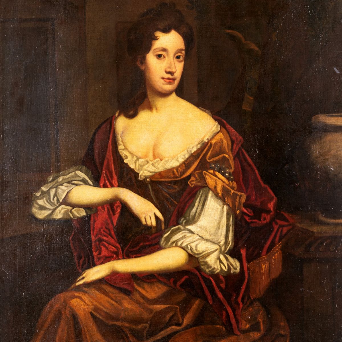 Scuola Inglese del XVII Secolo - Ritratto di Nobildonna
