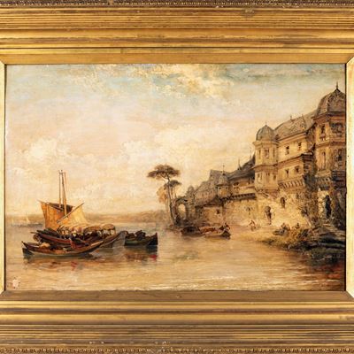 Capriccio con Architetture e Imbarcazioni
