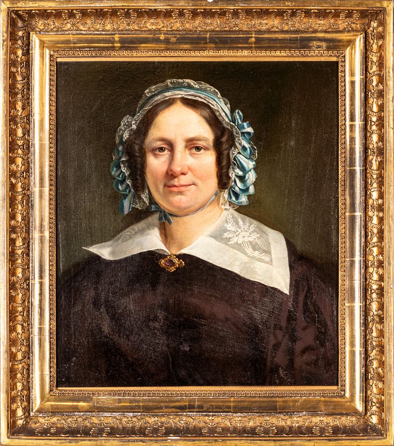 Scuola Austriaca del XIX Secolo - Ritratto di Gentildonna