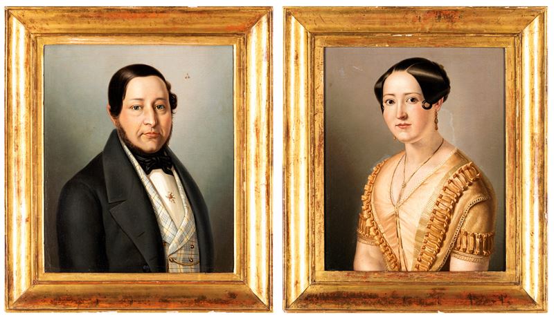 Giuseppe Diotti - Ritratti di Coniugi