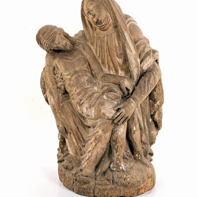 Gruppo in Legno Raffigurante "pietà", Italia Centrale, XVI Secolo