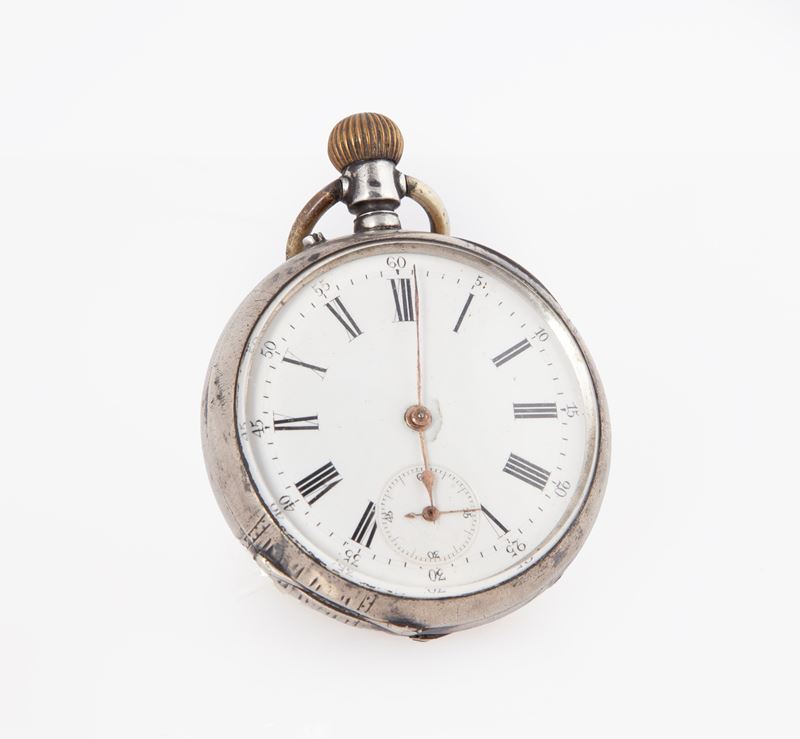 Robert a Geneve - Orologio da Tasca da Uomo in Argento 800/000. Meccanismo con Scappamento Ad Anc...