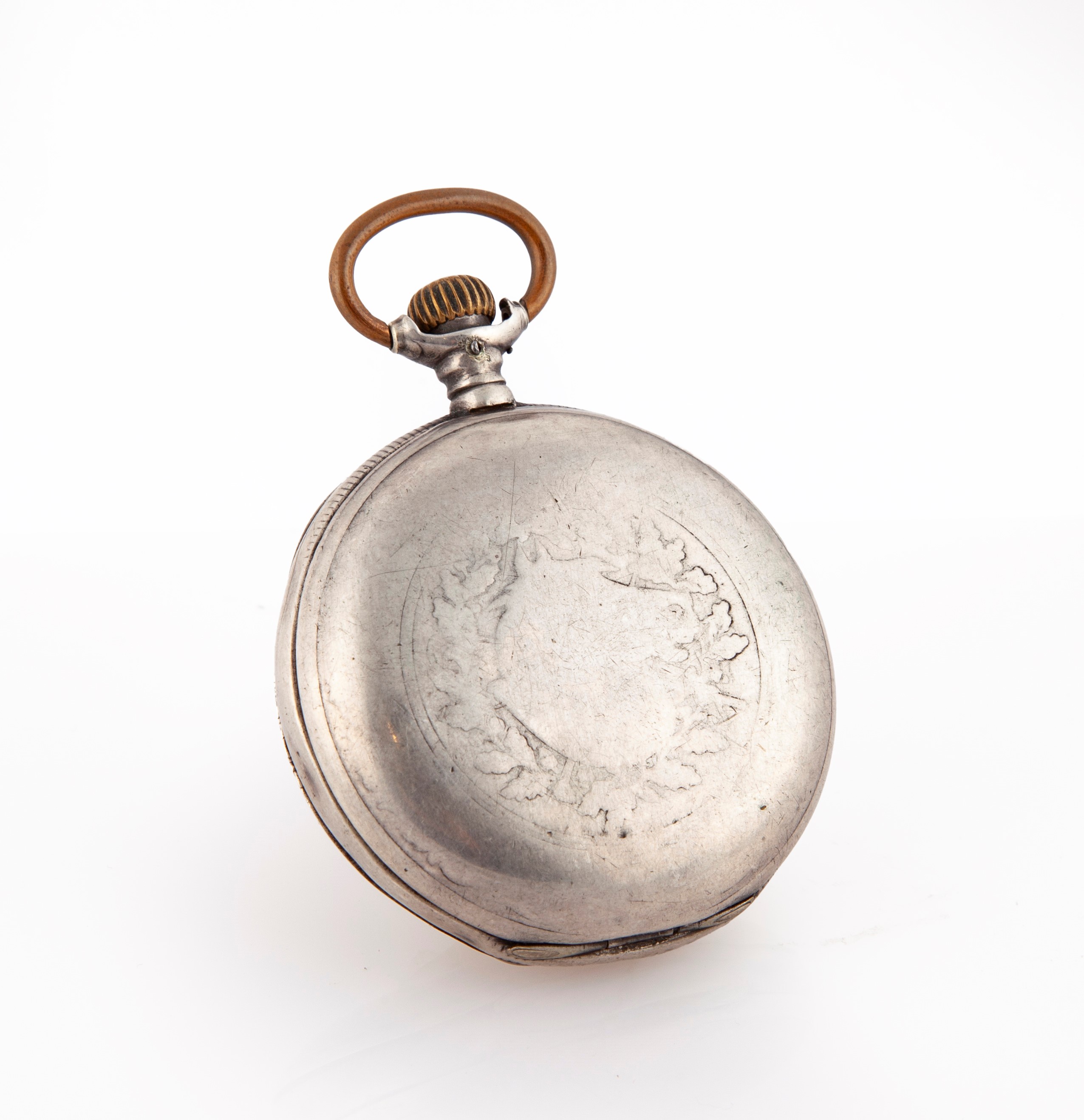 Favory - Orologio da tasca a savonette remontoir da uomo in metallo argentato. Scappamento ad anc...