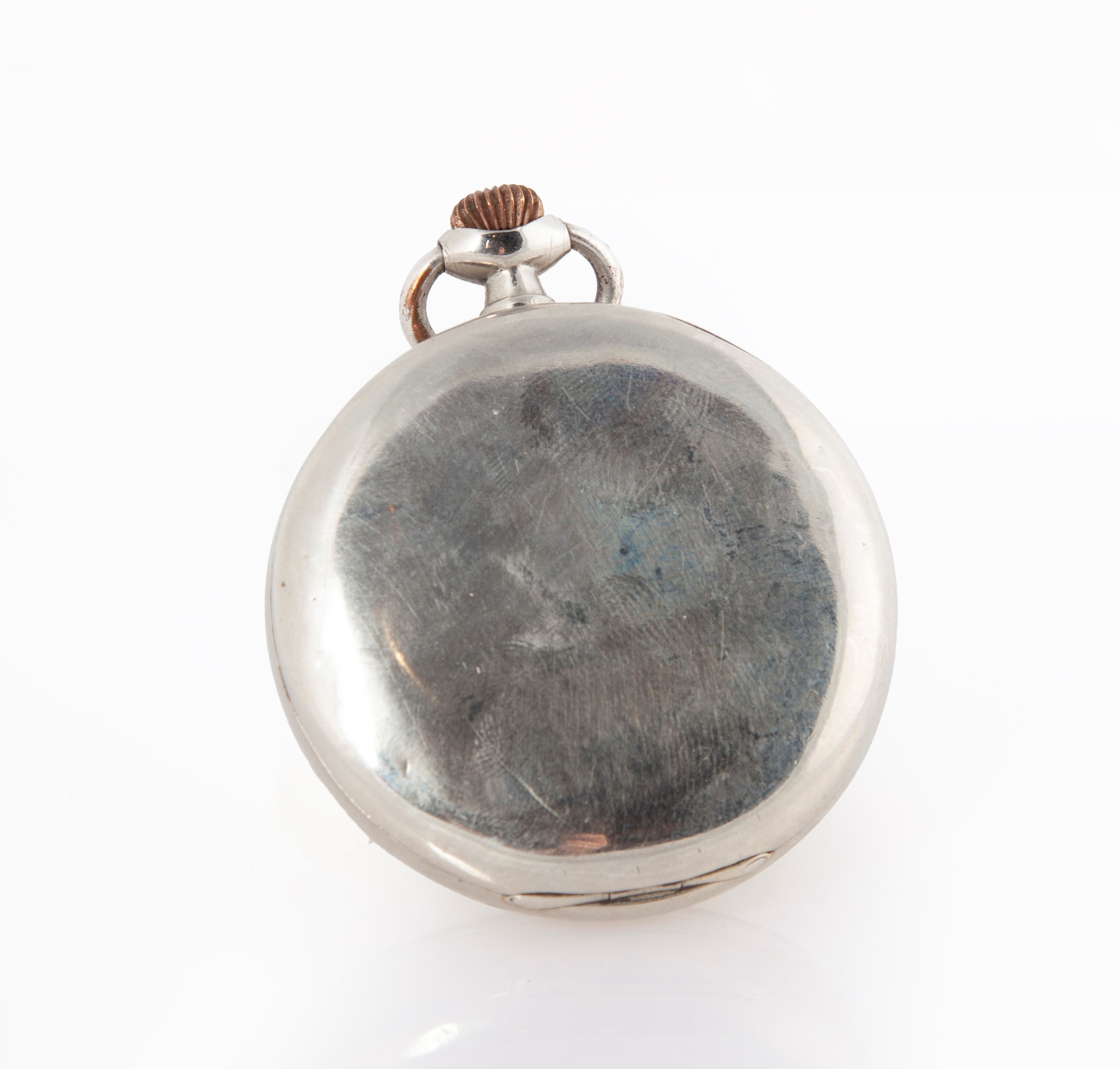 Omega - Orologio da Tasca da Uomo in Acciaio. Movimento con Scappamento Ad Ancora, Bilanciere con...