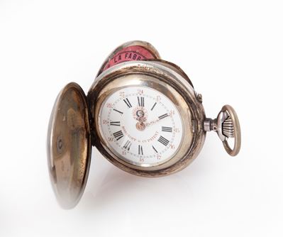 Rosskopf & Co - Orologio da Tasca a Savonette in Argento 800/000 da Uomo. Antimagnetico. Moviment...