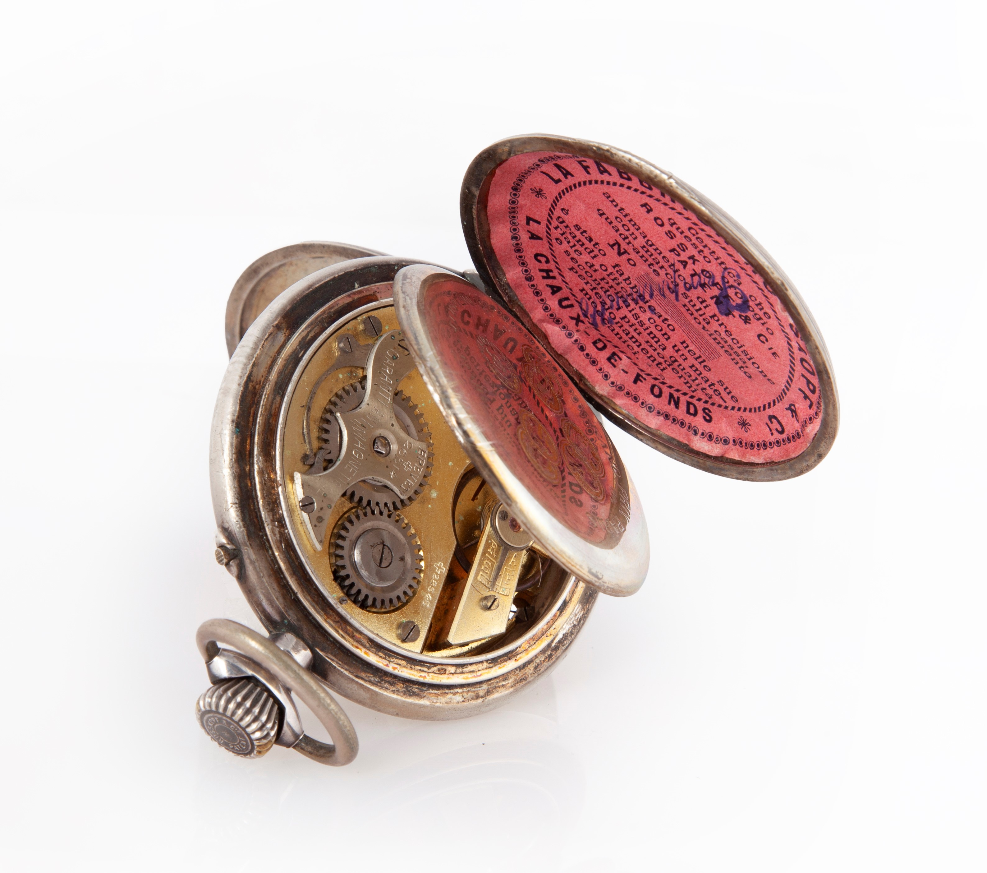 Rosskopf & Co - Orologio da Tasca a Savonette in Argento 800/000 da Uomo. Antimagnetico. Moviment...