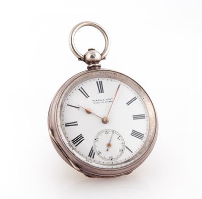 Kendal & Bent - Orologio da Tasca da Uomo in Argento 935/000. Meccanica a Cilindro, Bilanciere An...