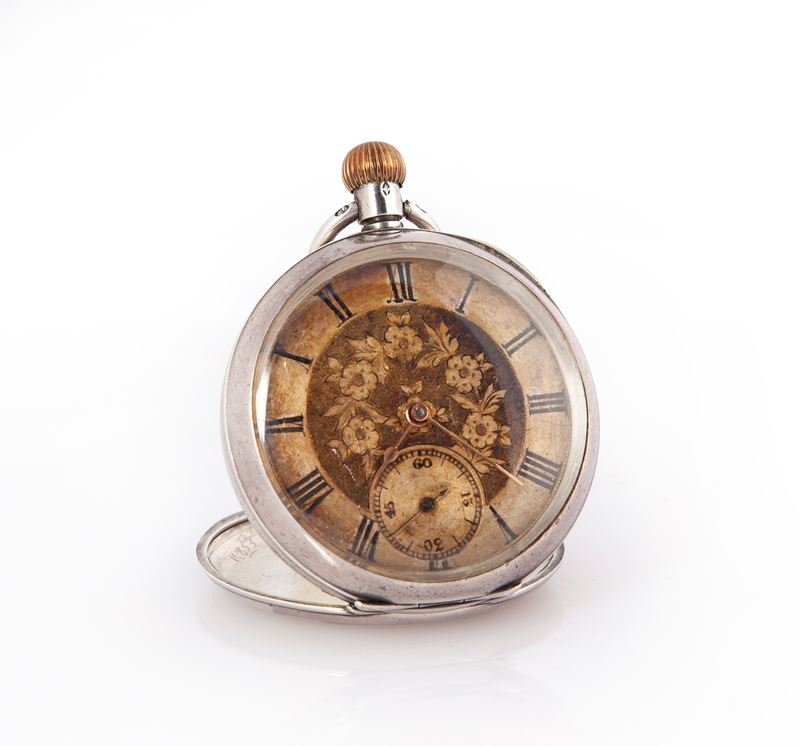 Omega - Orologio da Tasca da Uomo in Argento 925/000. Movimento con Scappamento Ad Ancora, Bilanc...