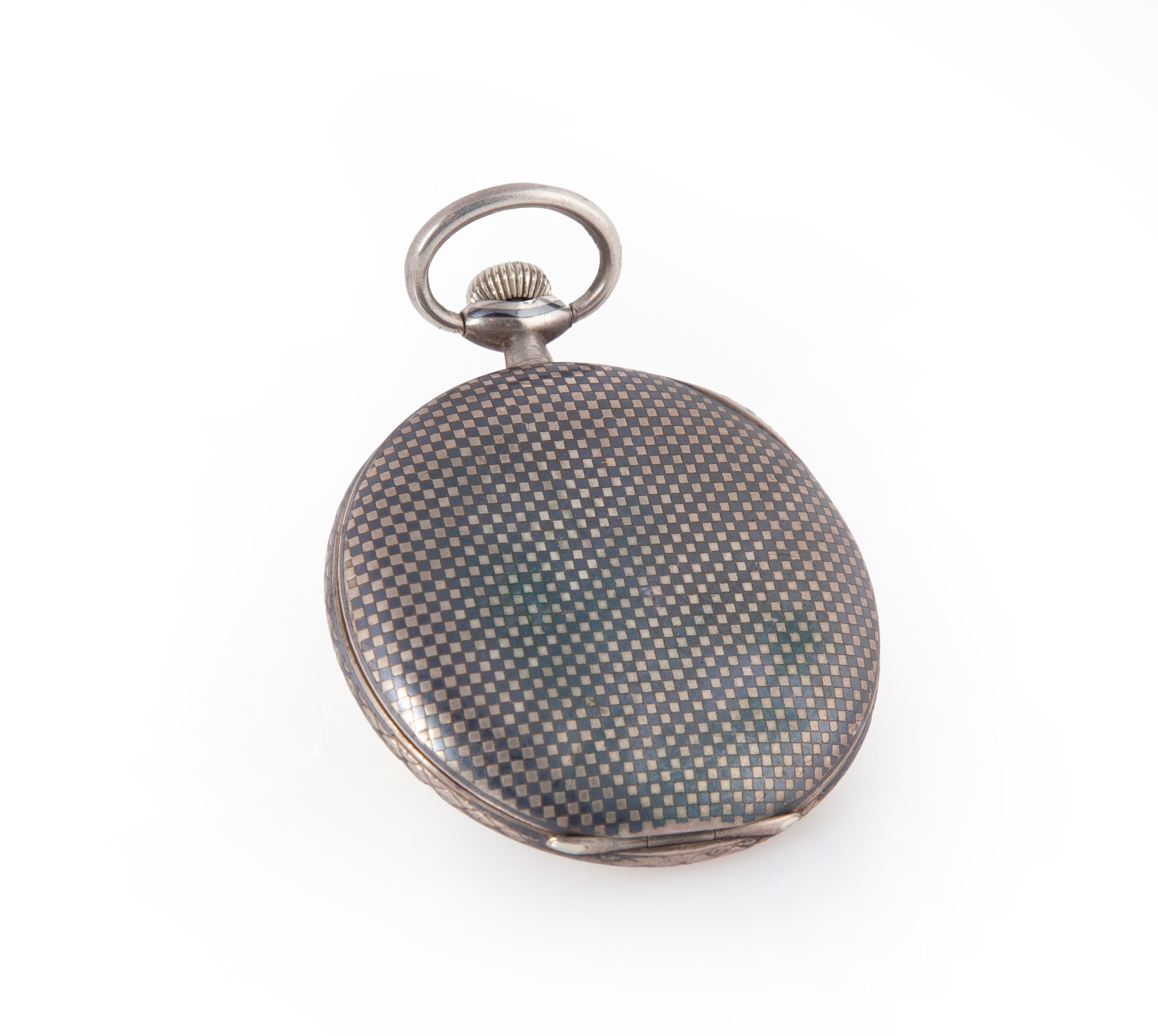 Zenith - Orologio da Tasca da Uomo in Argento 800/000 Niellato. Movimento con Scappamento Ad Anco...