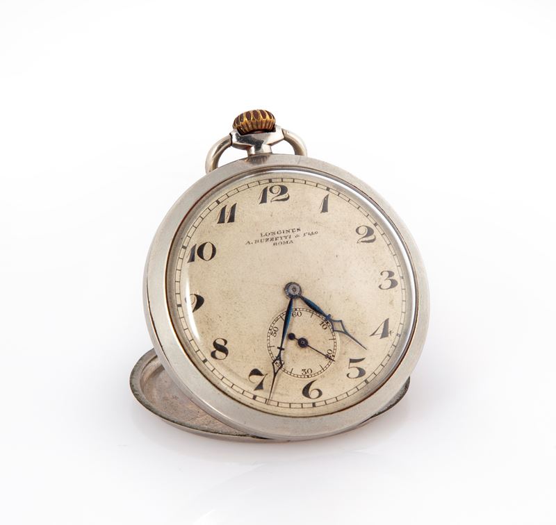 Longines Realizzato per Buzzetti e F.llo Roma - Orologio da Tasca da Uomo in Metallo con Scappame...