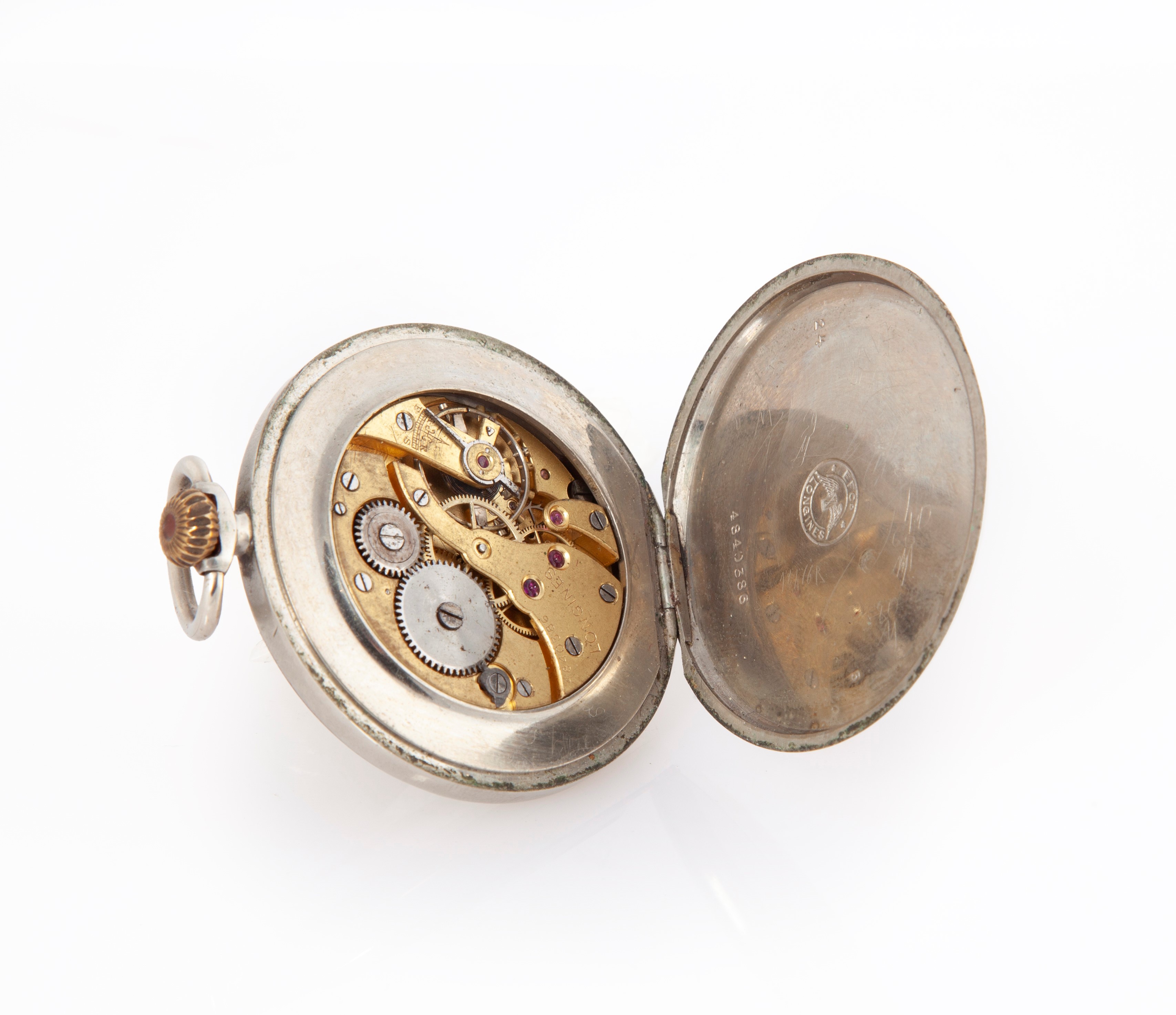 Longines Realizzato per Buzzetti e F.llo Roma - Orologio da Tasca da Uomo in Metallo con Scappame...