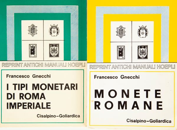 Francesco Gnecchi 2 volumi- Monete Romane - I tipi monetari di Roma Imperiale