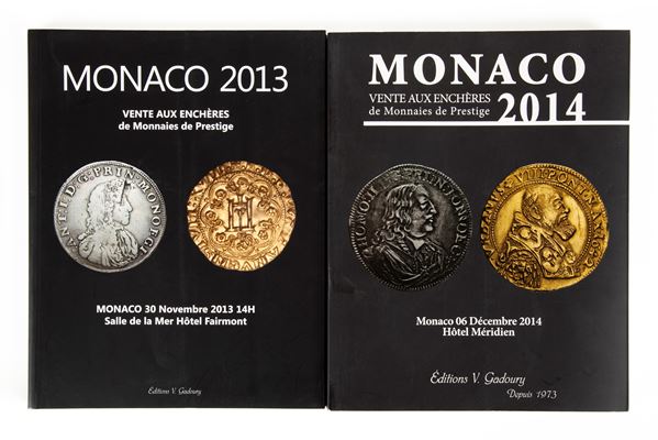 2 Cataloghi d'asta Gadoury Montecarlo - 30 novembre 2013 e 6 dicembre 2014
