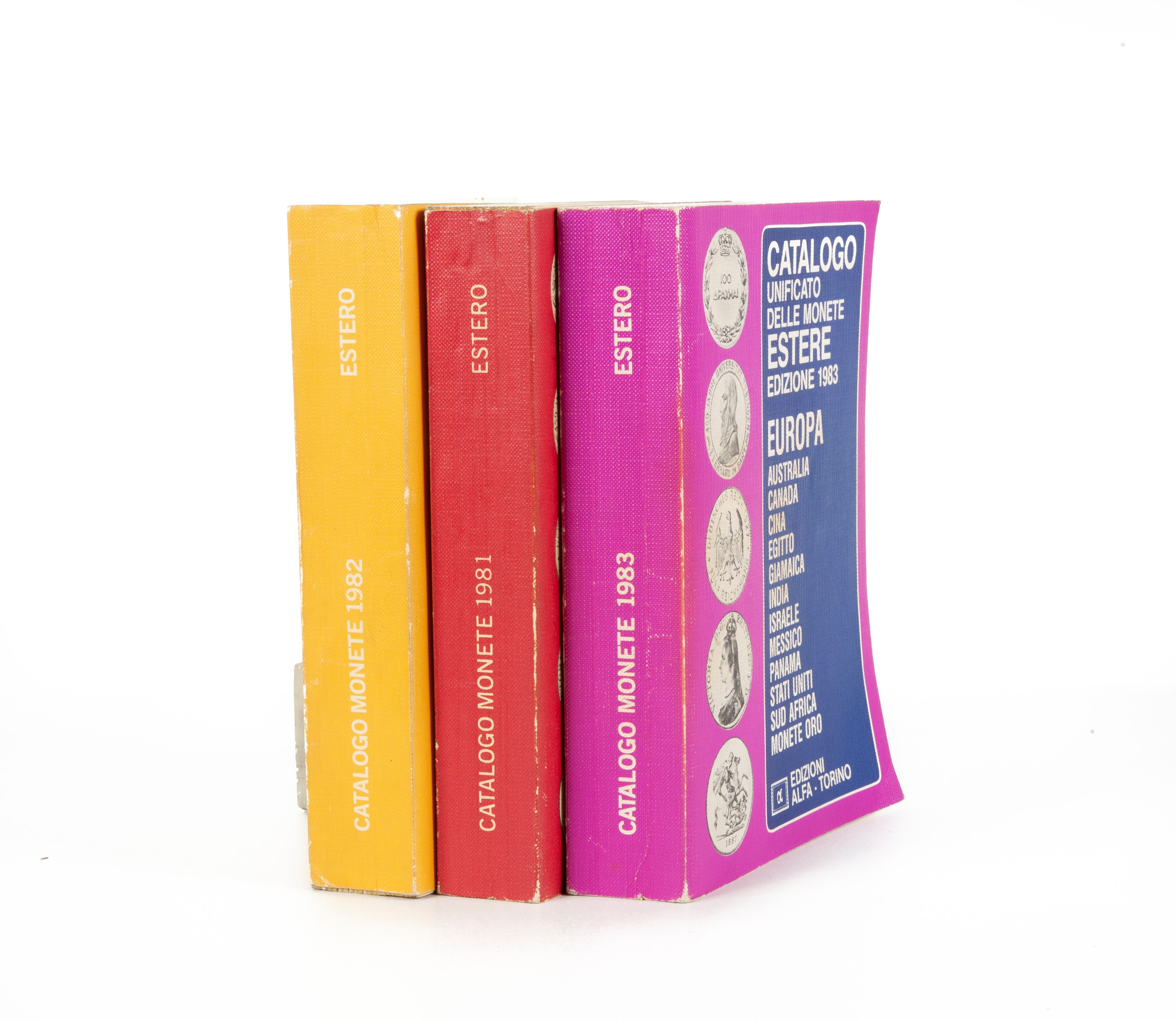3 Cataloghi Unificato delle Monete Estere: - Europa 1981 - Europa 1982 - Europa 1983