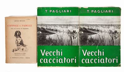 5 Libri sulla Caccia: Franco Sacchetti - Ricordi di Caccia, F.lli Palombi Roma s.D.; Arturo Mengo...