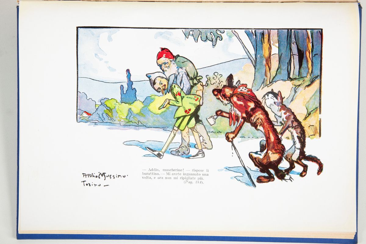 2 Libri per Ragazzi: Carlo Collodi- le Avventure di Pinocchio Disegni a Colori di Attilio Mussino...