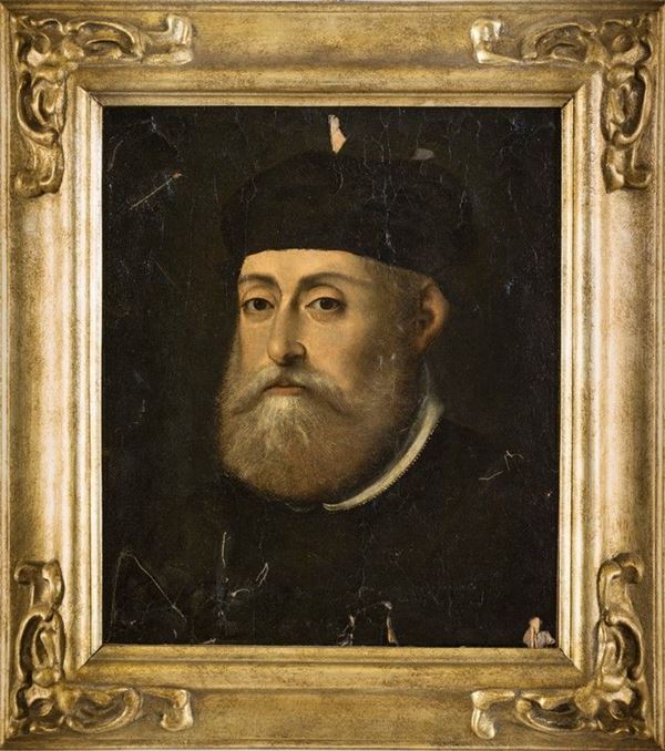 Scuola italiana della fine del XVII secolo - RITRATTO DI FIGURA MASCHILE
