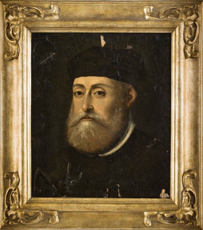 Scuola Italiana della Fine del XVII Secolo - Ritratto di Figura Maschile