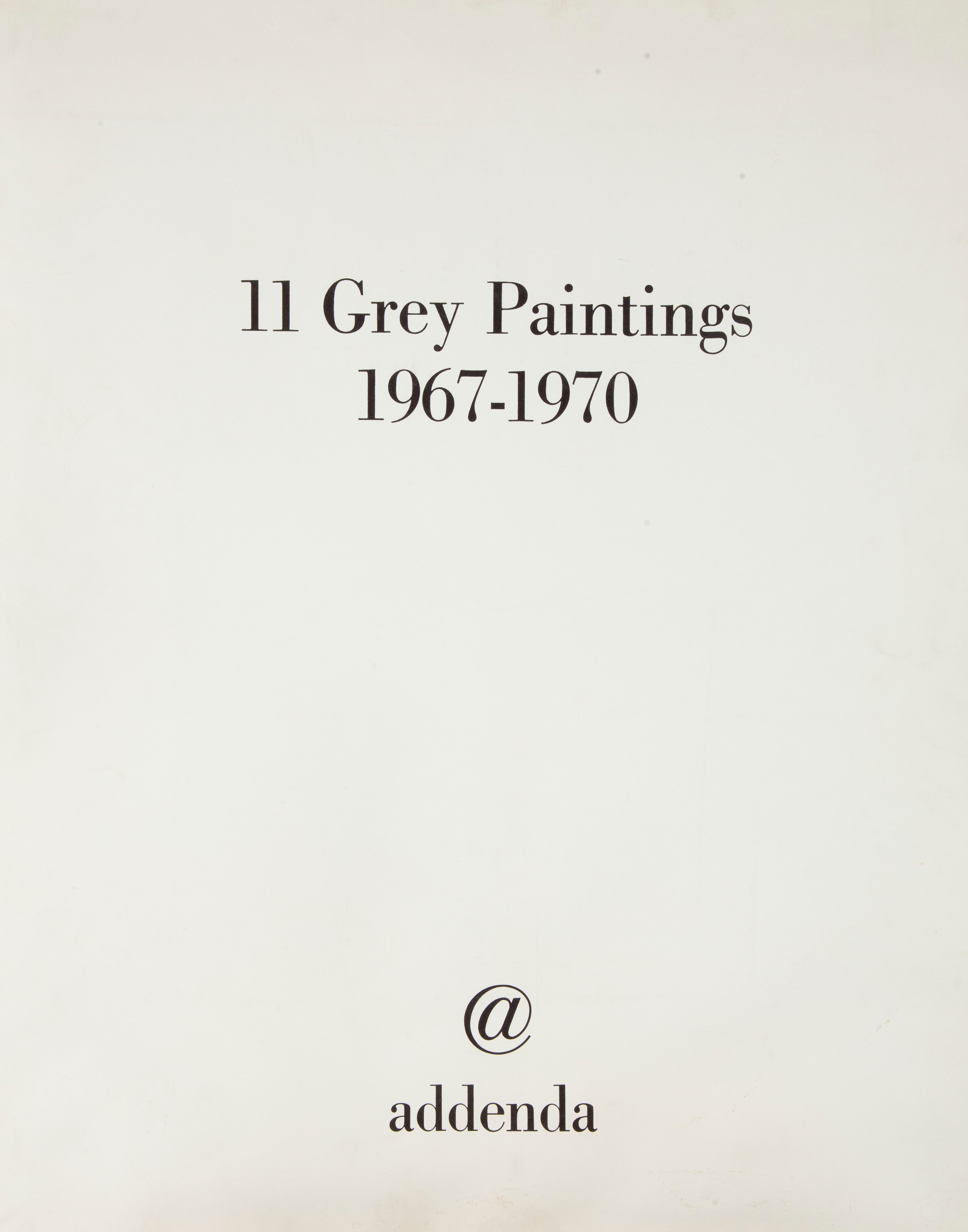 Cy Twombly - Dalla Cartella "11 Grey Paintings 1967-1970"