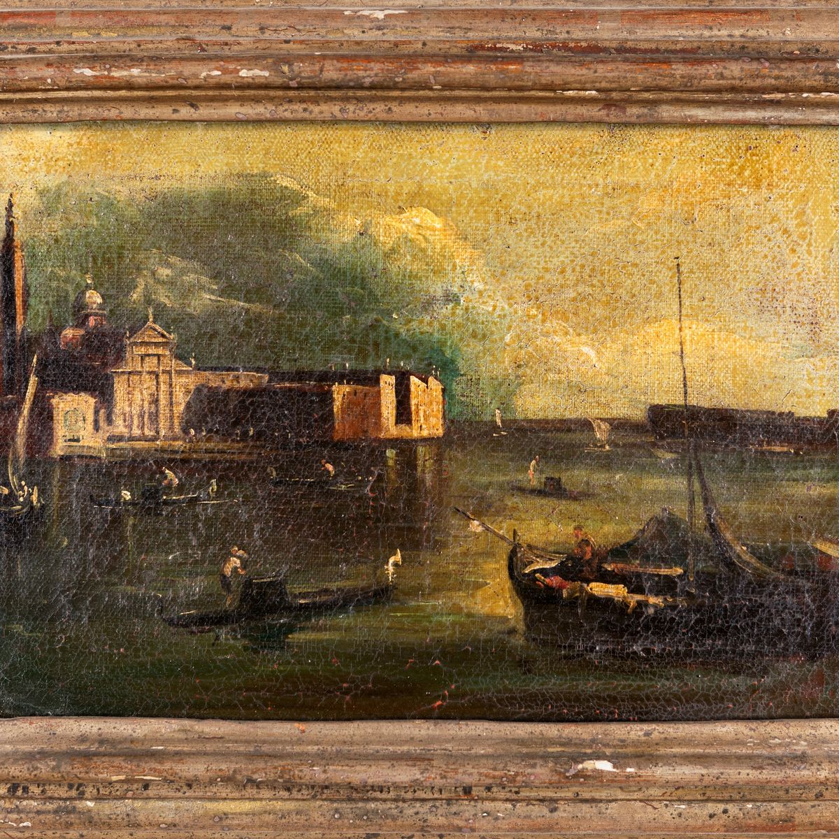 Pittore Fine del XVIII Secolo - Due Vedute di Venezia