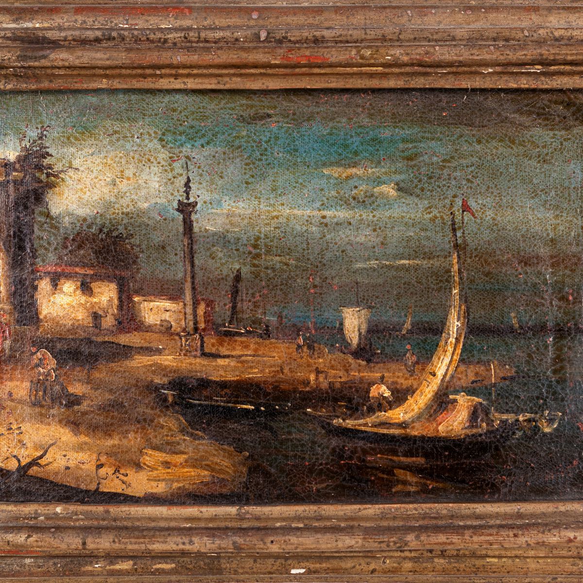 Pittore Fine del XVIII Secolo - Due Vedute di Venezia