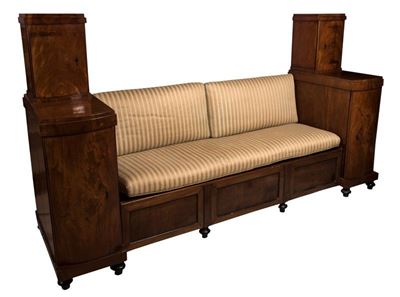 Divano Biedermeier in Mogano