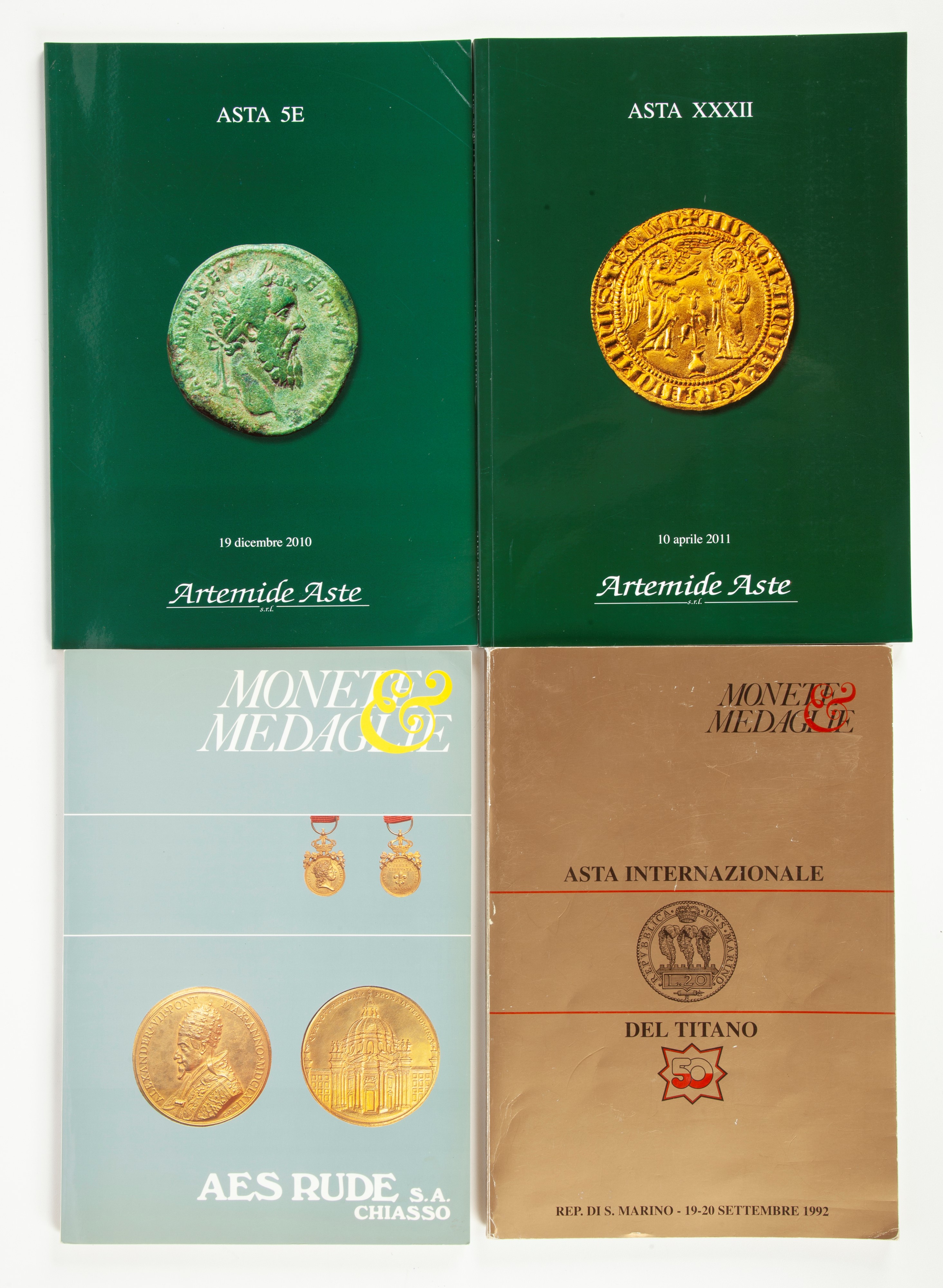 Cataloghi d’asta numismatici e affini, raccolta editoriale