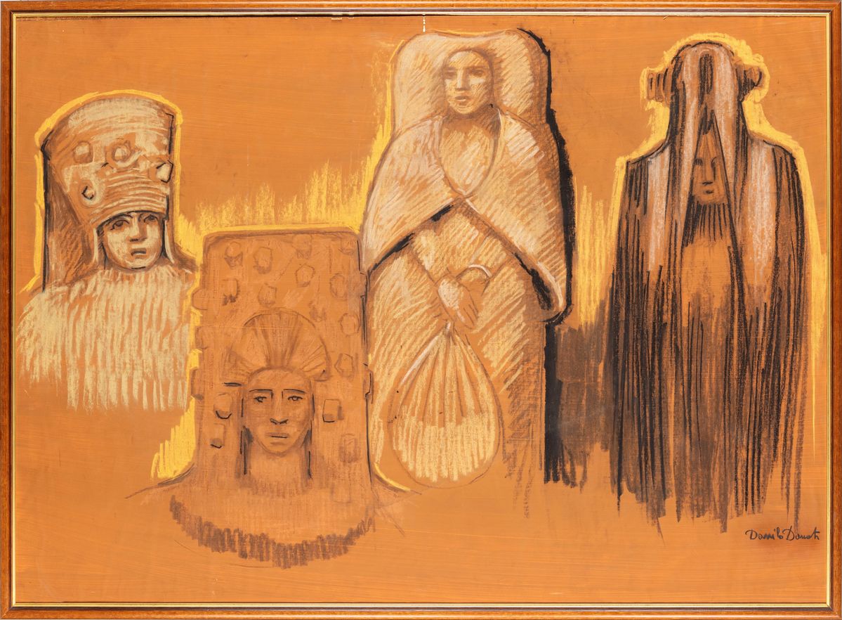 Danilo Donati - Senza Titolo (disegno per Costumi di Scena)