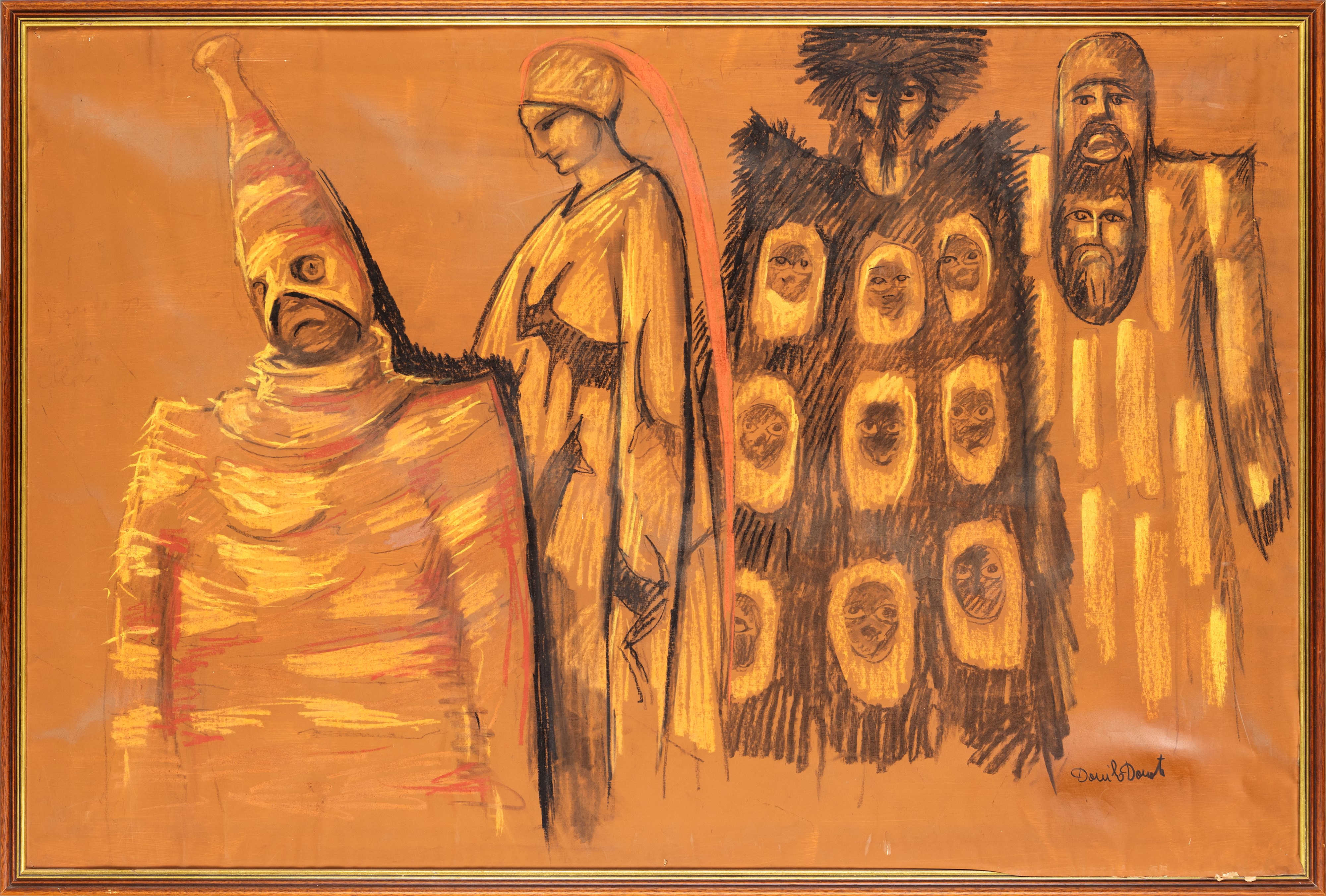 Danilo Donati - Senza Titolo (disegno per Costumi di Scena)