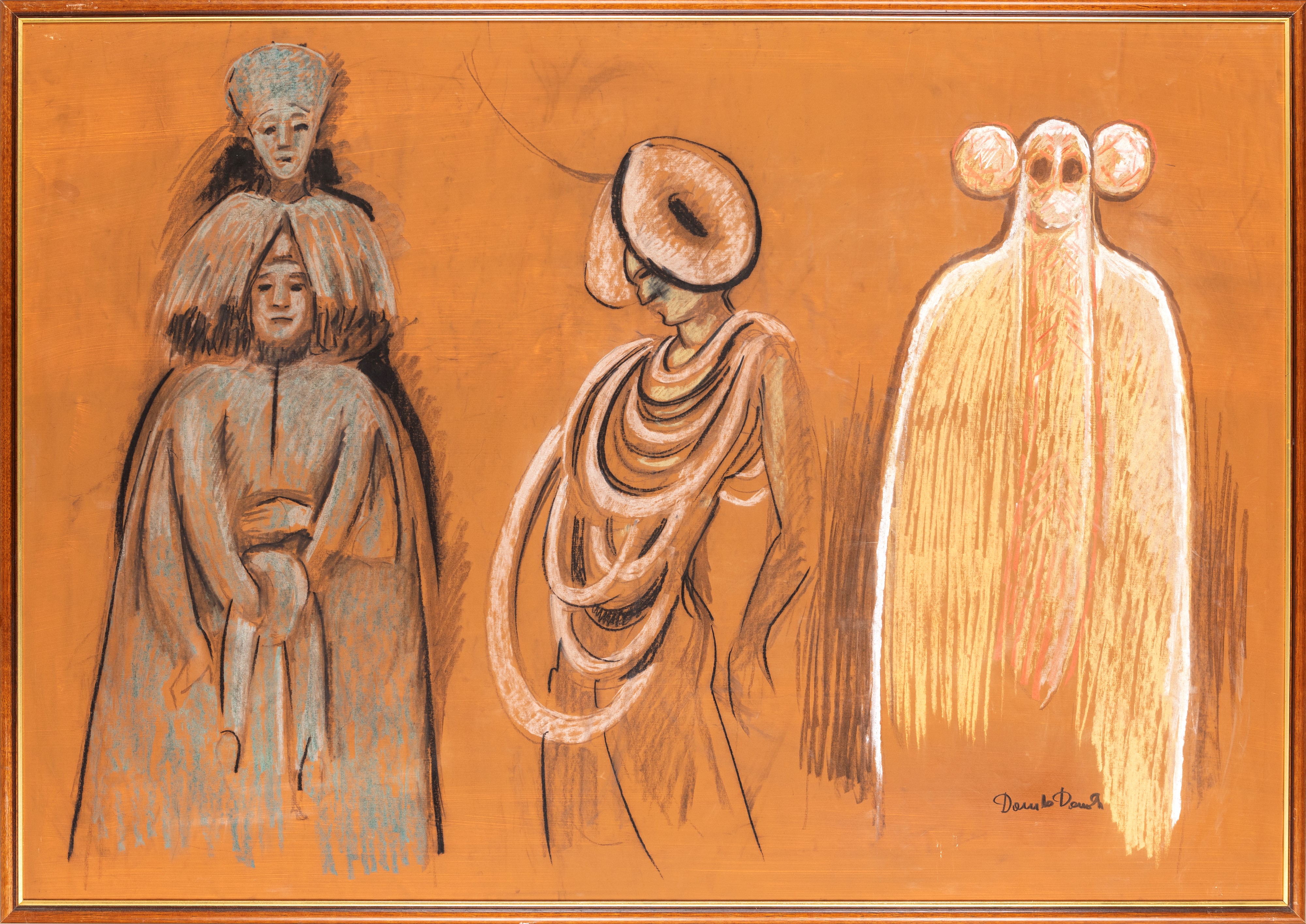 Danilo Donati - Senza Titolo (disegno per Costumi di Scena)