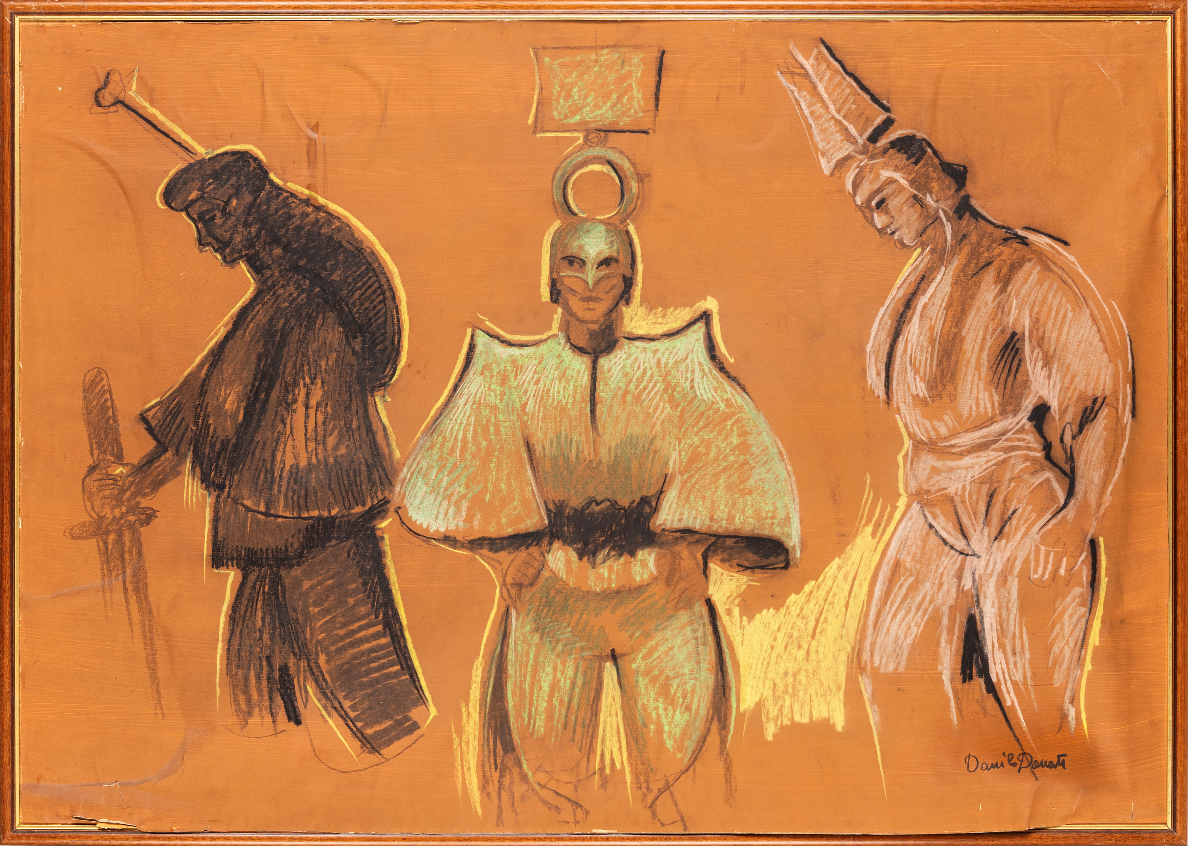 Danilo Donati - Senza Titolo (disegno per Costumi di Scena)