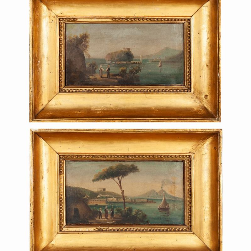 Scuola di Posillipo - Vedute del Golfo di Napoli