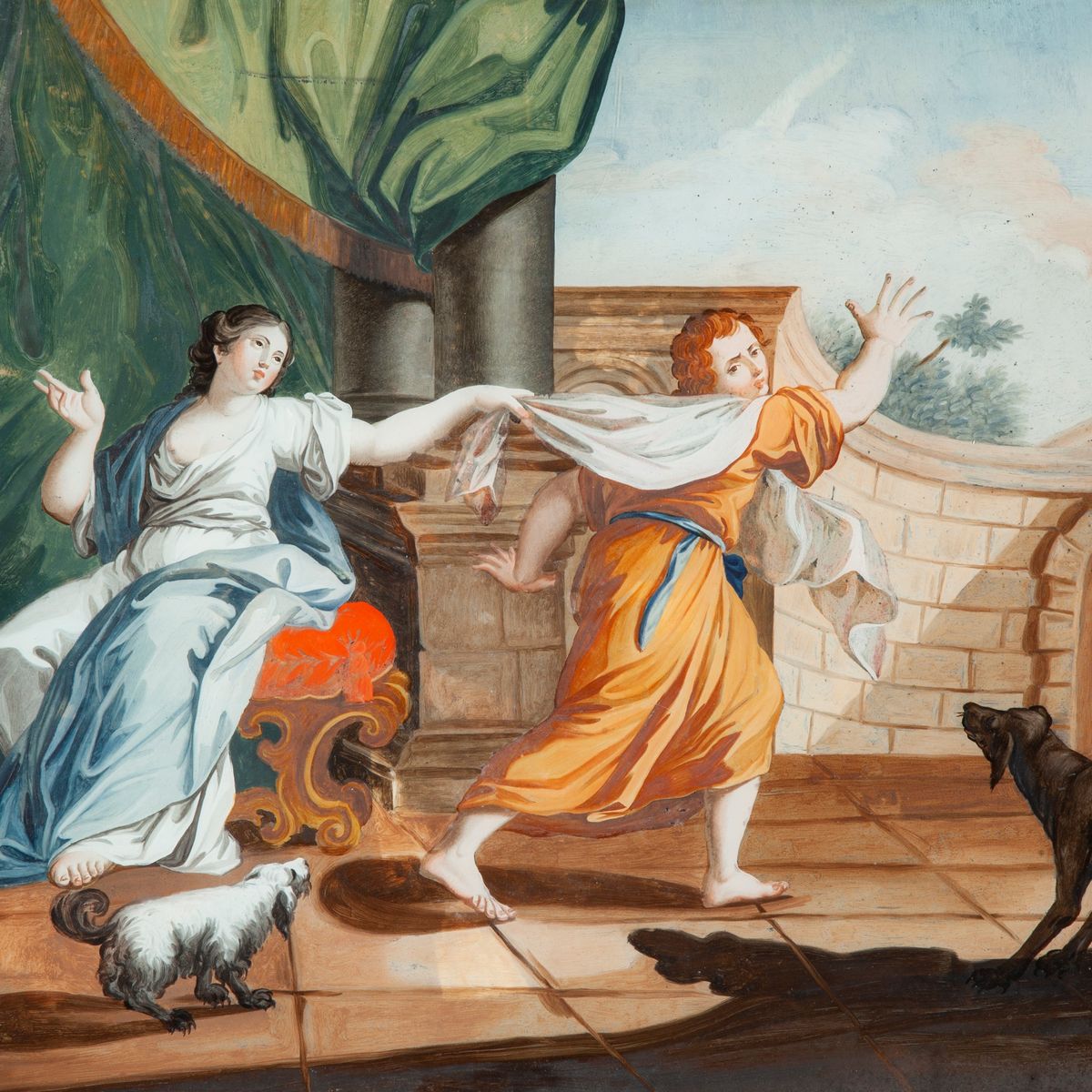 Scuola Francese, Fine del XVIII Secolo - Giuseppe e la Moglie di Putifarre