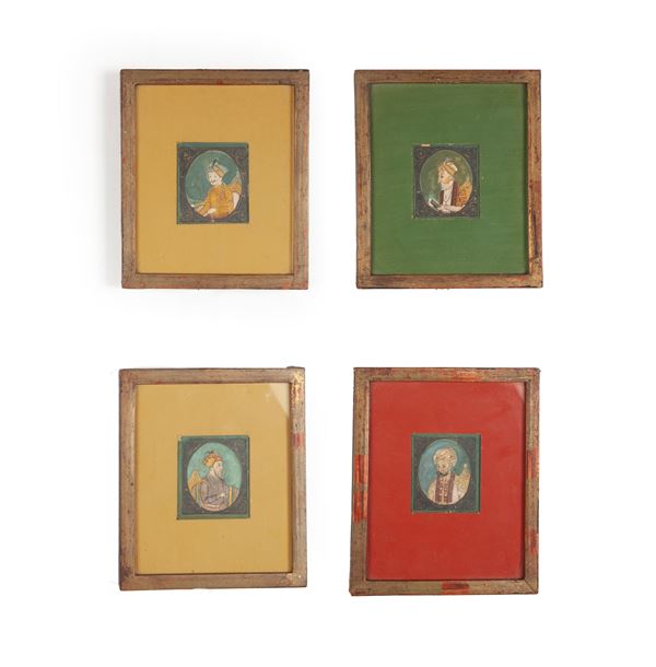Quattro antiche miniature persiane  - Asta Asta A Tempo - Antiquariato - Casa d'Aste Arcadia