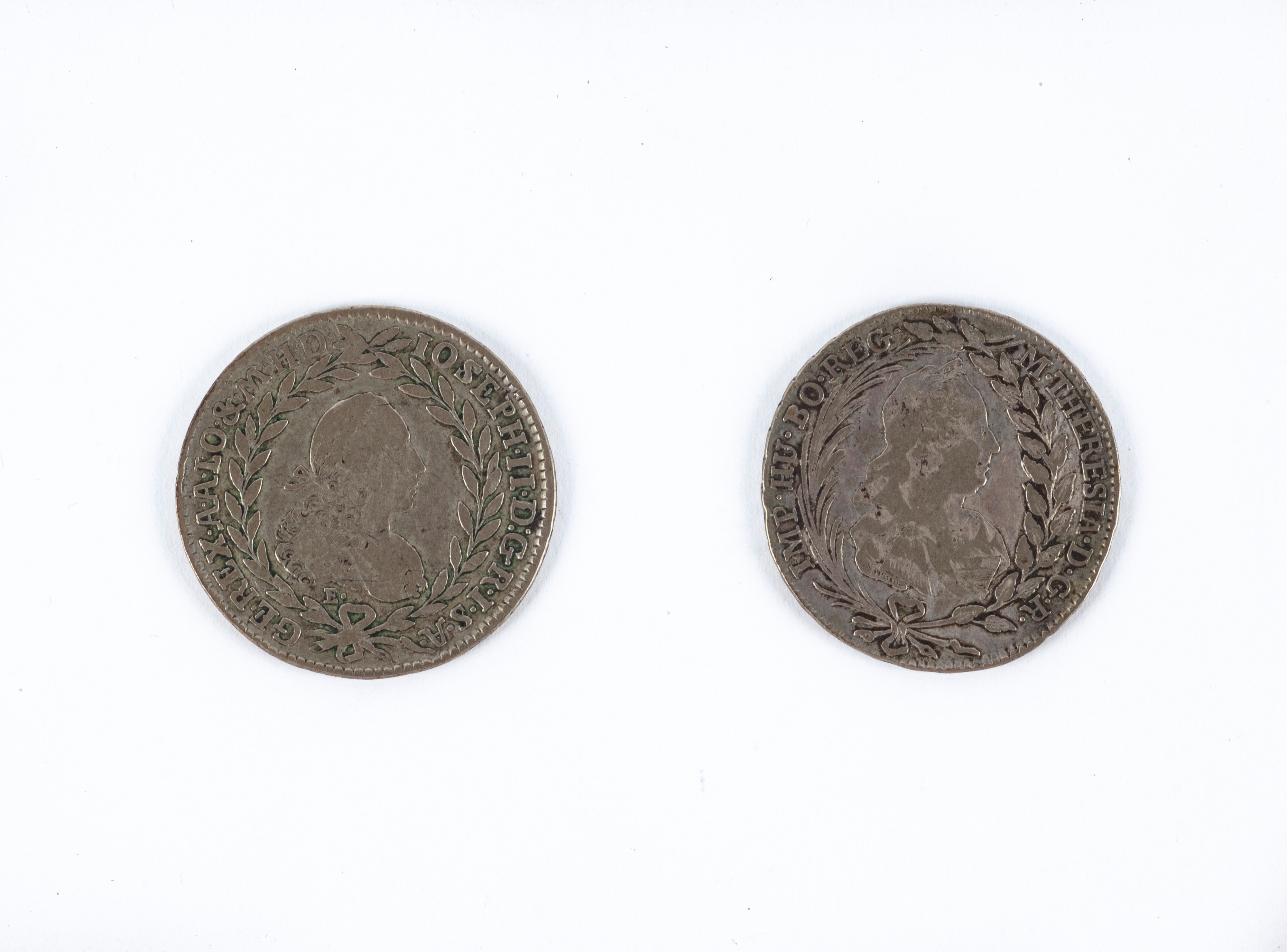 20 Kreuzer Aquila con Scudo Austriaco Ic-fa Vienna 1774 Maria Teresa / 20 Kreuzer e Karlsburg 177...