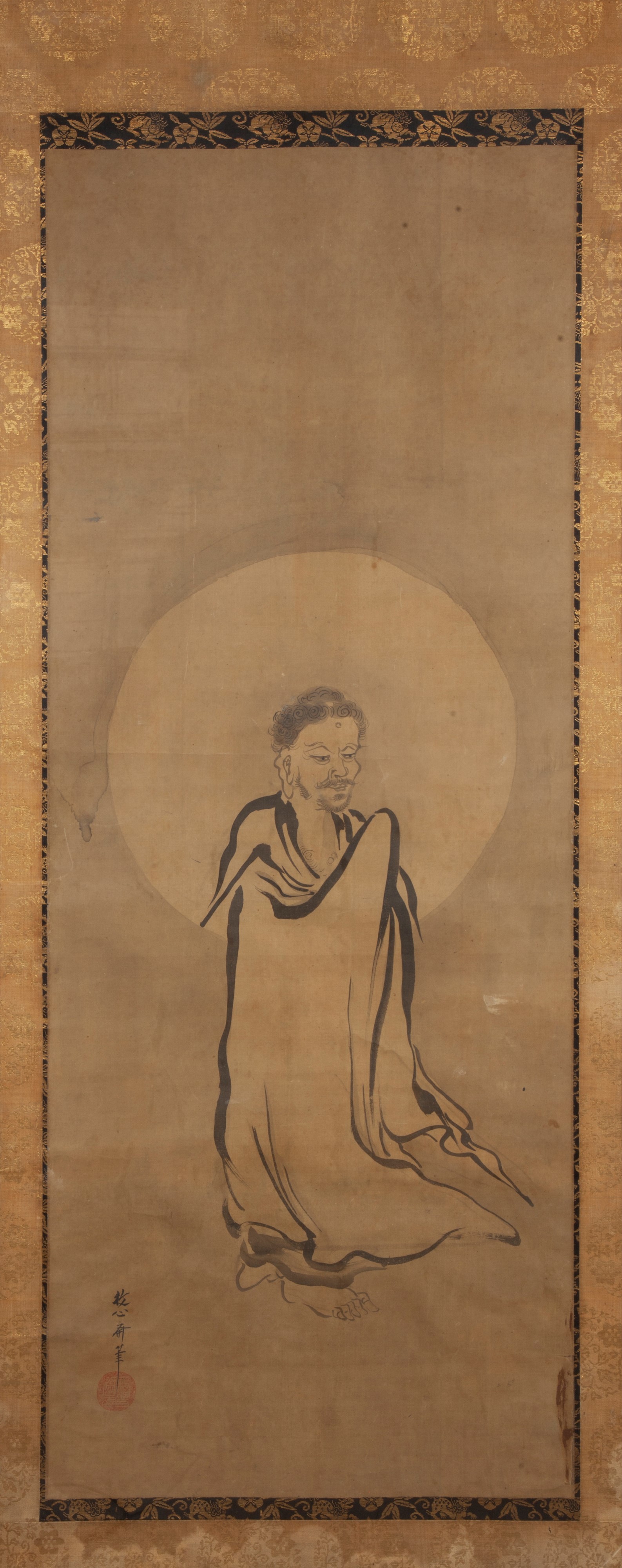 Coppia di Antichi Pannelli Giapponesi, Scuola di Nakahashi Kano, Primo Periodo Edo