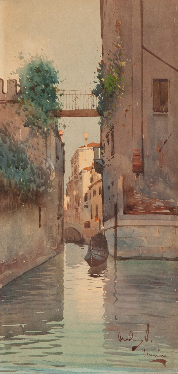 Veduta di canale veneziano