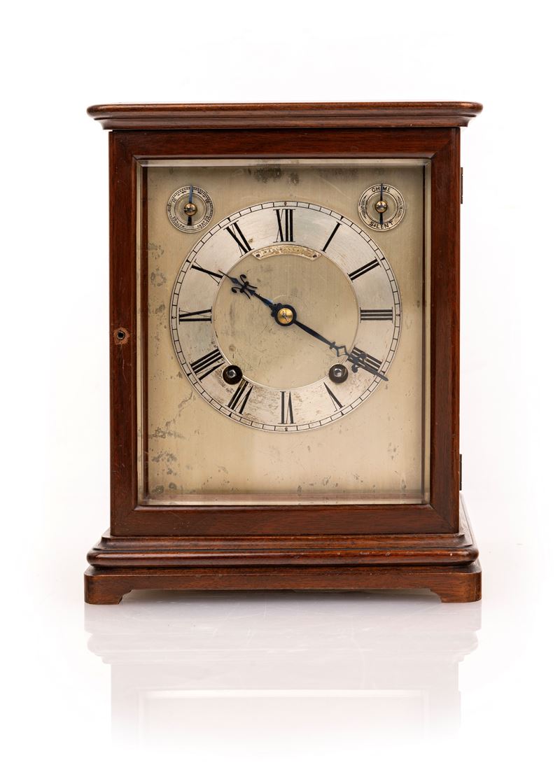 Hausmann & Co. - Orologio da Tavolo con Meccanica Francese Ad Ore e Quarti al Passaggio. Carica 8...