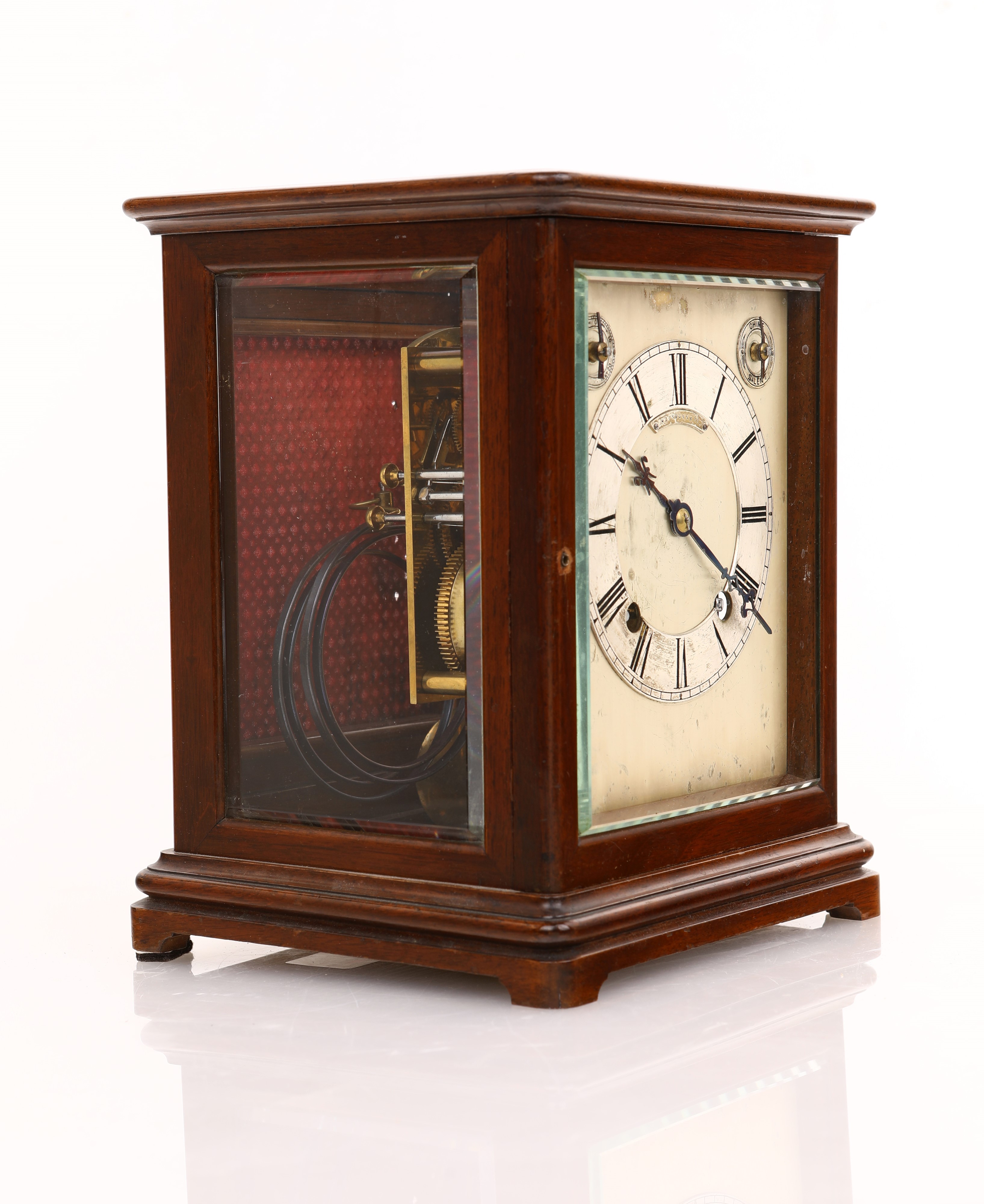 Hausmann & Co. - Orologio da Tavolo con Meccanica Francese Ad Ore e Quarti al Passaggio. Carica 8...