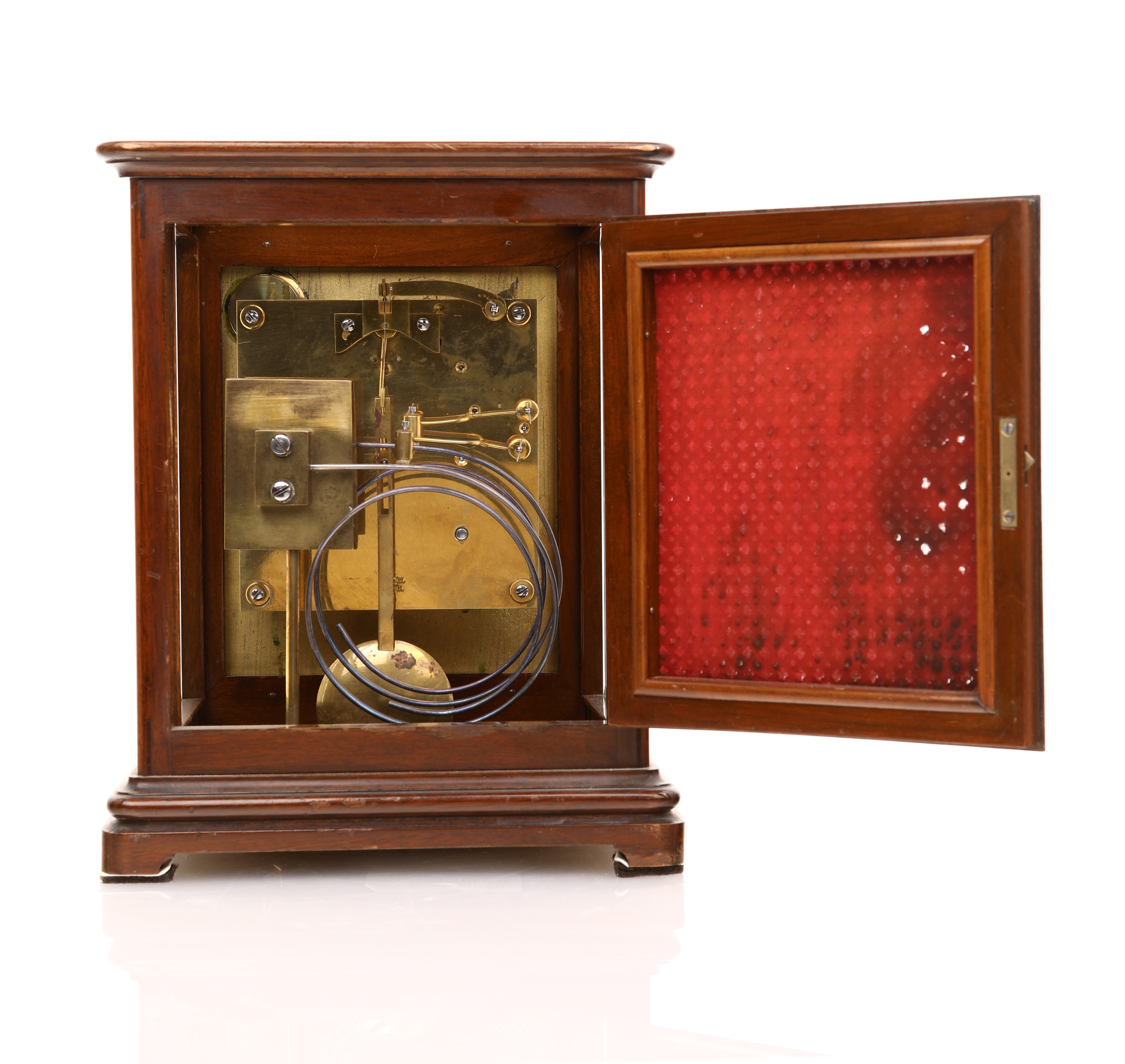 Hausmann & Co. - Orologio da Tavolo con Meccanica Francese Ad Ore e Quarti al Passaggio. Carica 8...