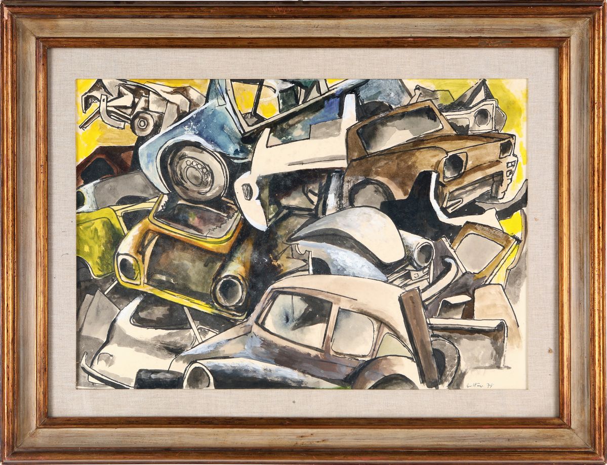 Renato Guttuso - Sfascio di Auto