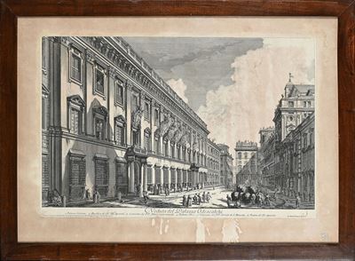 Giovan Battista Piranesi - Veduta del Palazzo Odescalchi (calcografia Nazionale)