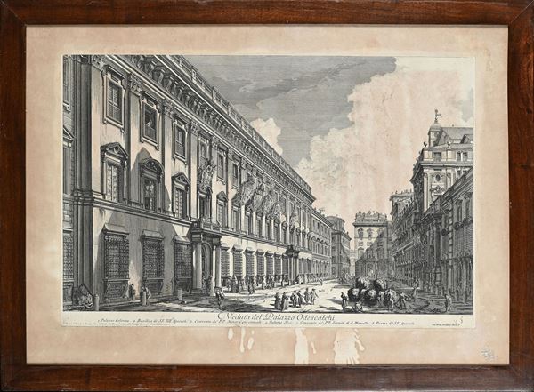 Giovan Battista Piranesi - Veduta del Palazzo Odescalchi (Calcografia nazionale)