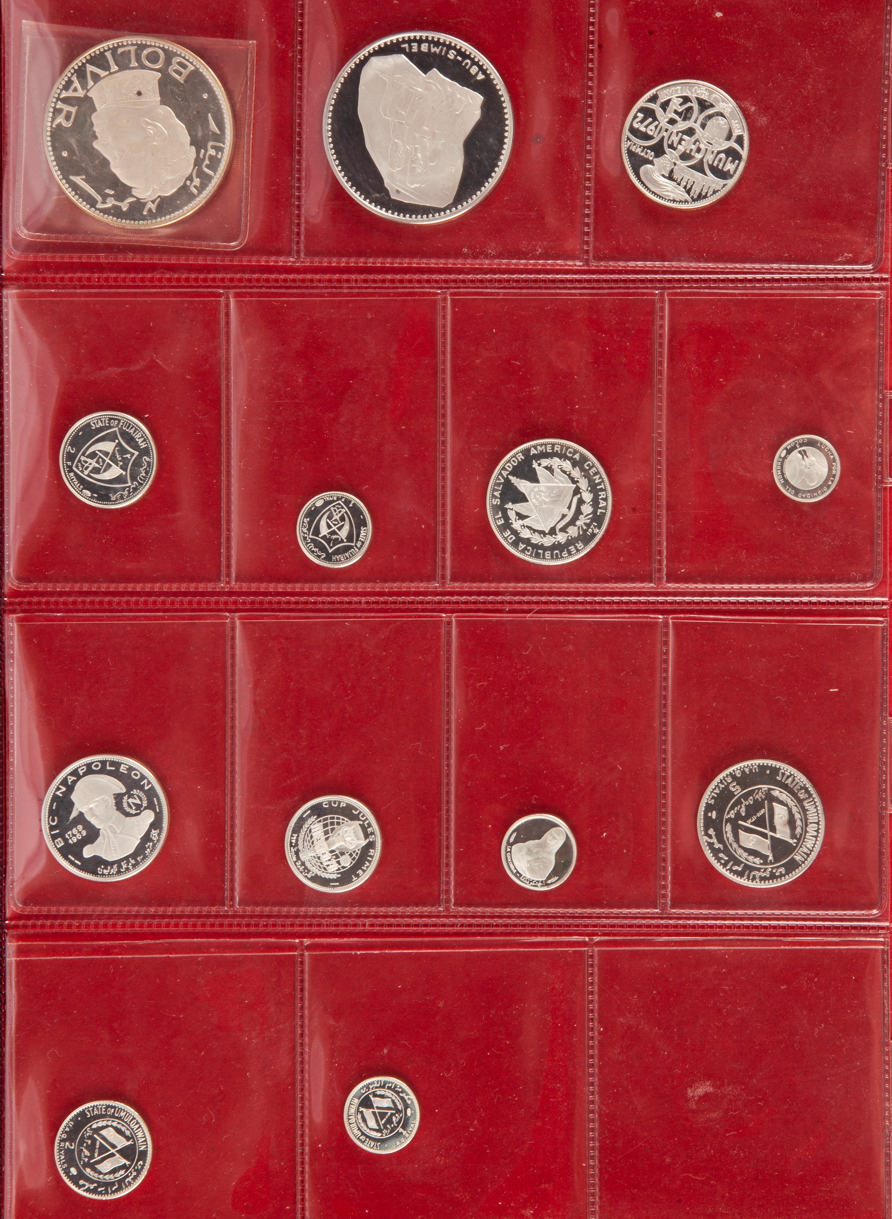 Lotto di Monete Estere Proof: 1.000, 500, 200, 100 Franchi 1970 Benin (dahomey); 500 Franchi 1970...