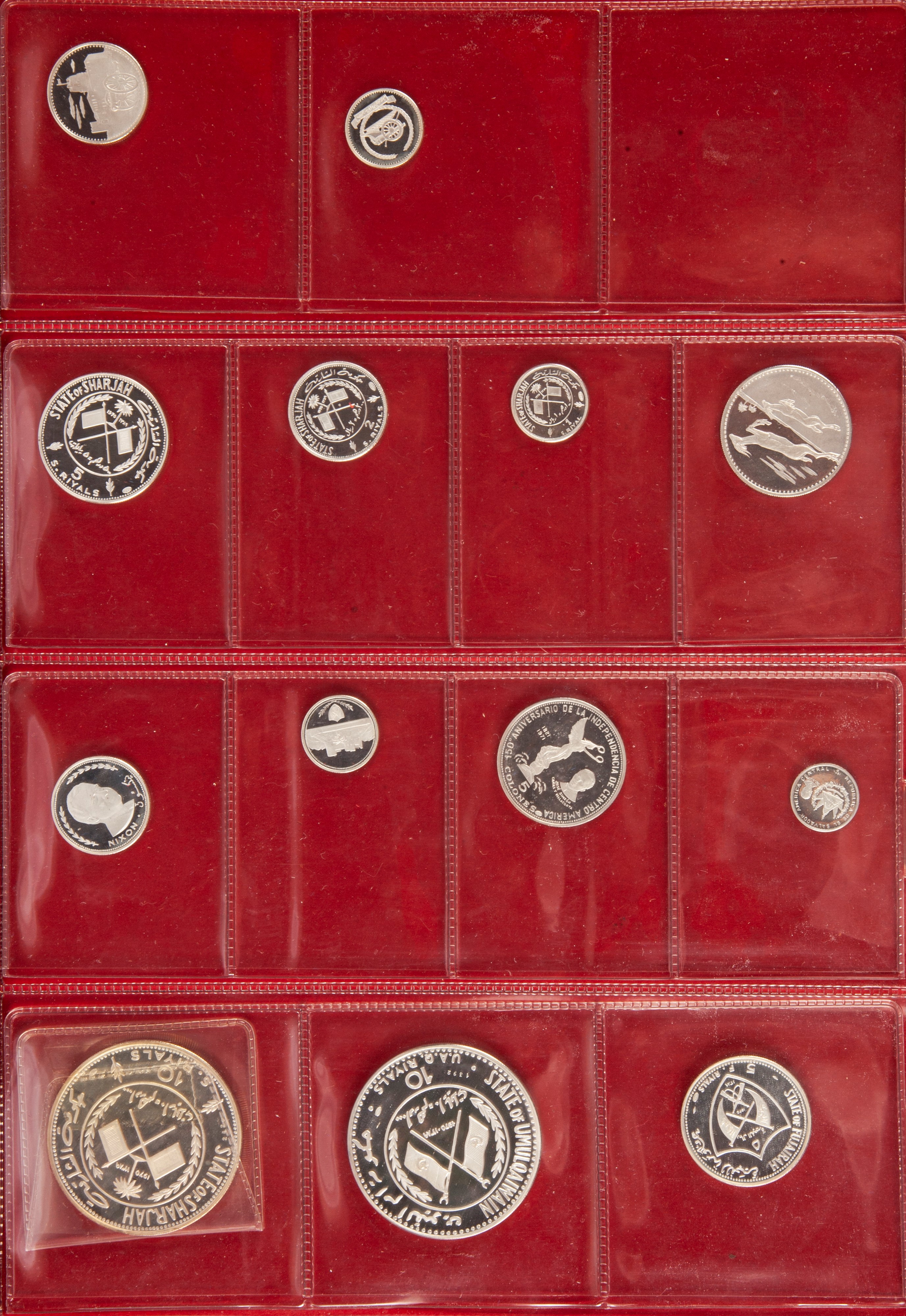 Lotto di Monete Estere Proof: 1.000, 500, 200, 100 Franchi 1970 Benin (dahomey); 500 Franchi 1970...