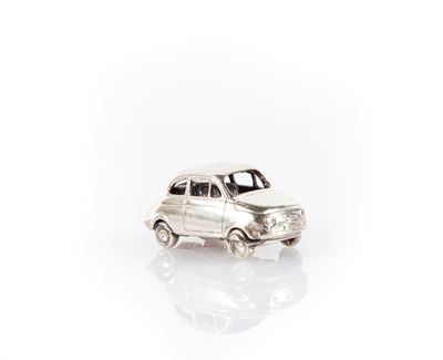 Modellino in Miniatura della 500 Fiat in Argento 800/000